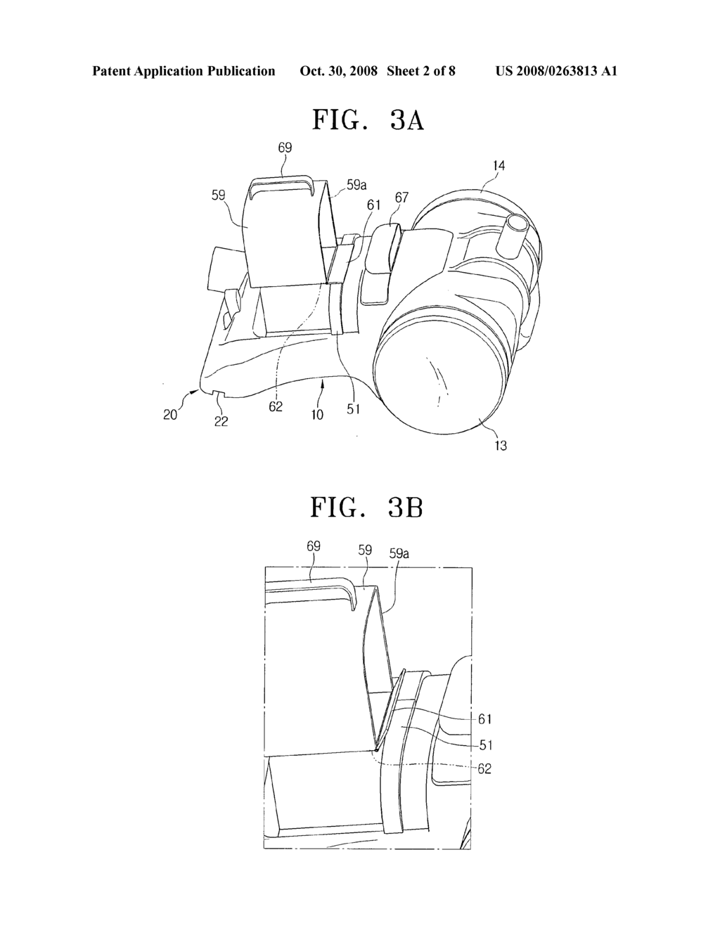 Vacuum cleaner for using as both canister form and stick form - diagram, schematic, and image 03