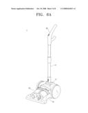 Vacuum cleaner for using as both canister form and stick form diagram and image