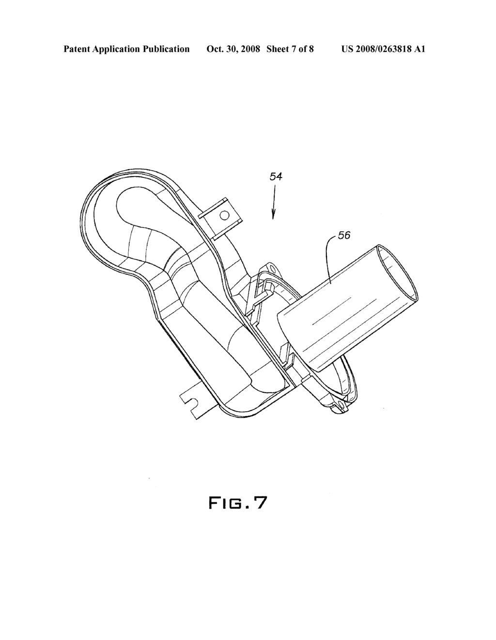 Upright Vacuum Cleaner with Cyclonic Air Path - diagram, schematic, and image 08