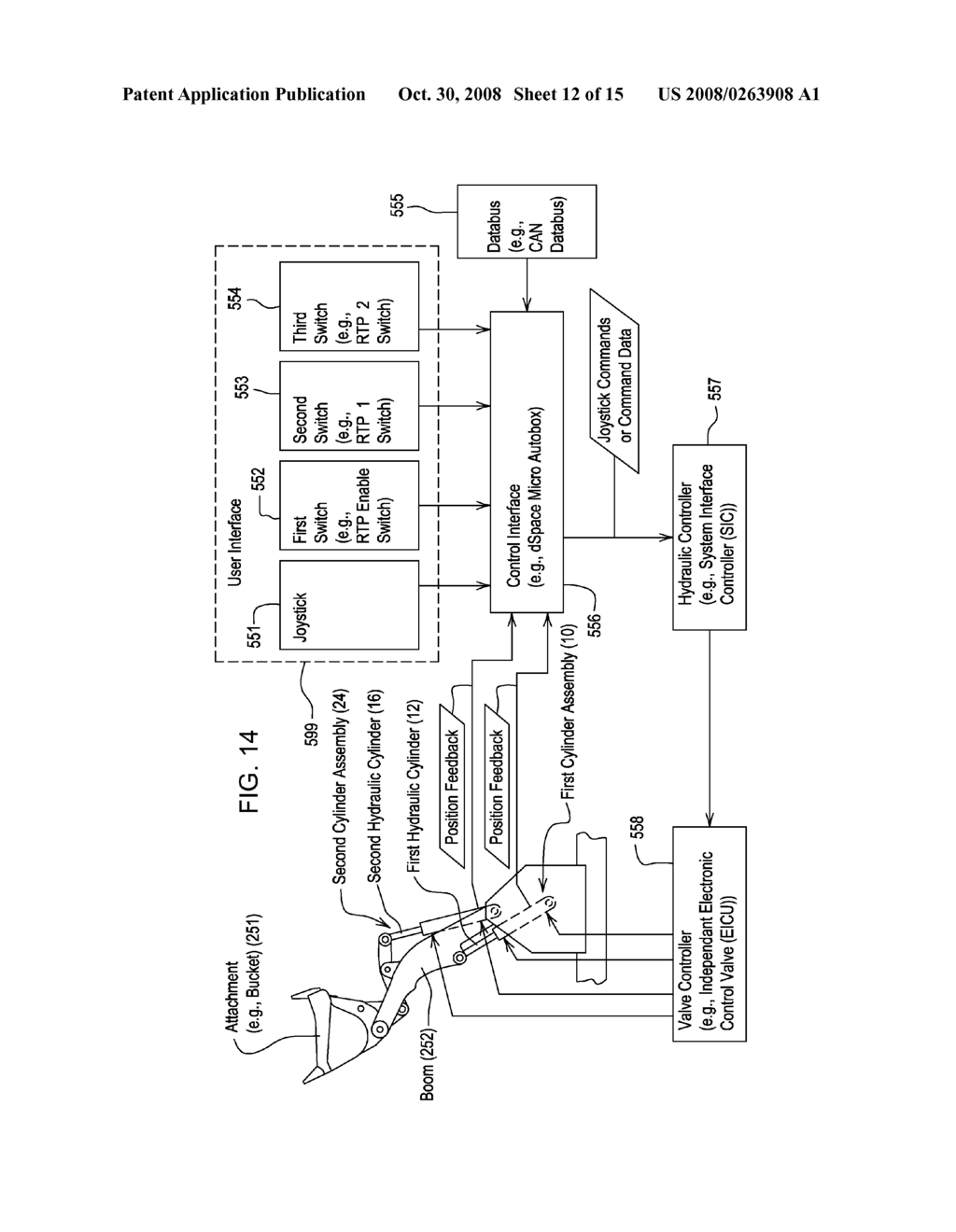 AUTOMATED CONTROL OF BOOM OR ATTACHMENT FOR WORK VEHICLE TO A PRESET POSITION - diagram, schematic, and image 13