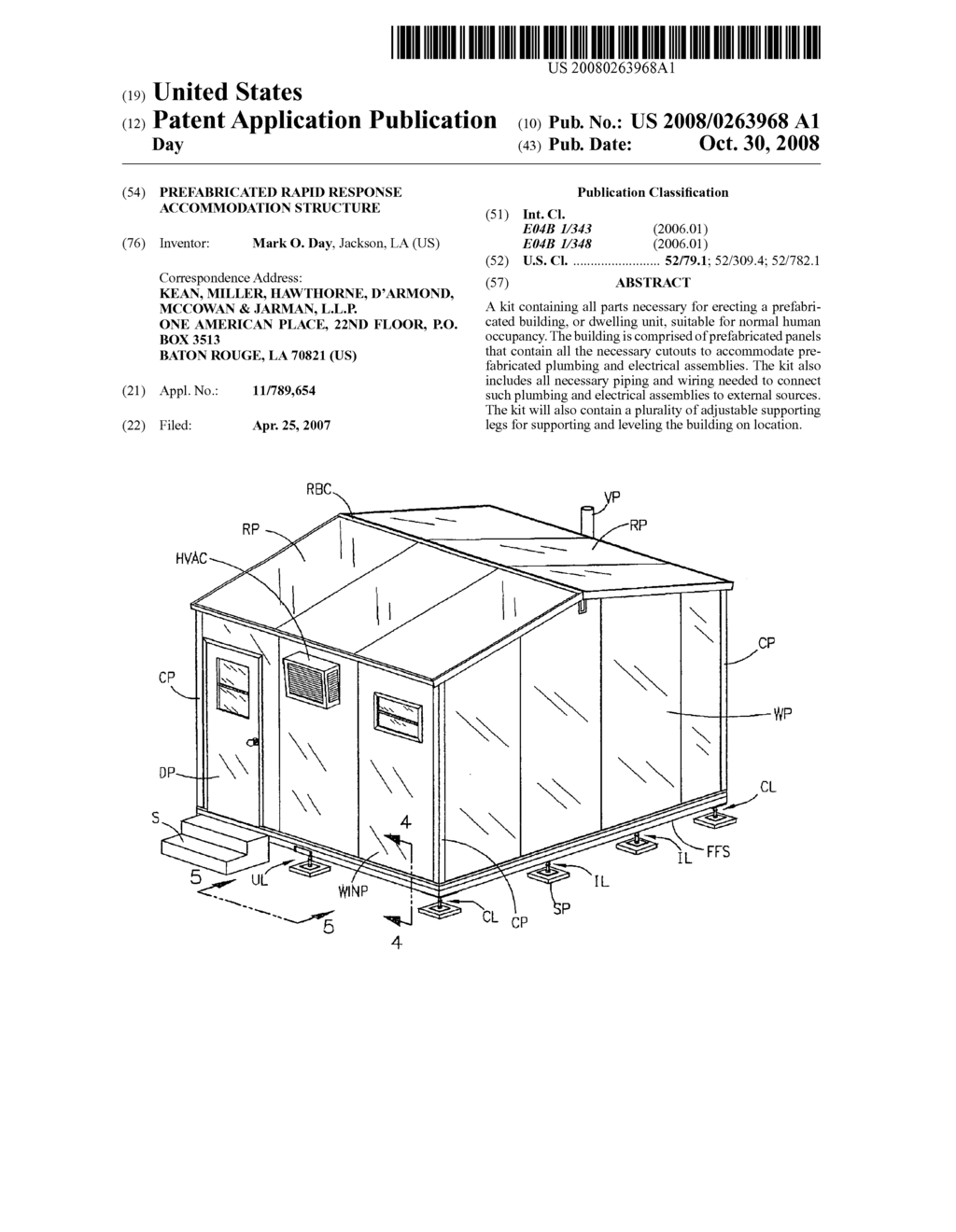 Prefabricated rapid response accommodation structure - diagram, schematic, and image 01