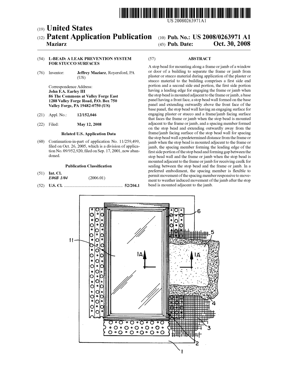 L-Bead: A leak prevention system for stucco surfaces - diagram, schematic, and image 01