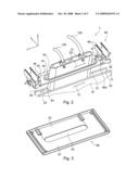 Mobile divider for an aircraft diagram and image