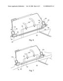 Mobile divider for an aircraft diagram and image