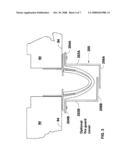 BOTTOM MOUNT FIRE BARRIER SYSTEMS INCLUDING FIRE BARRIER/RETAINER STRUCTURES AND INSTALLATION TOOLS diagram and image