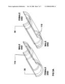 BOTTOM MOUNT FIRE BARRIER SYSTEMS INCLUDING FIRE BARRIER/RETAINER STRUCTURES AND INSTALLATION TOOLS diagram and image