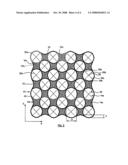 Filtering Block with Fins for Filtering Particles Contained in an Internal Combustion Engine Exhaust Gases diagram and image