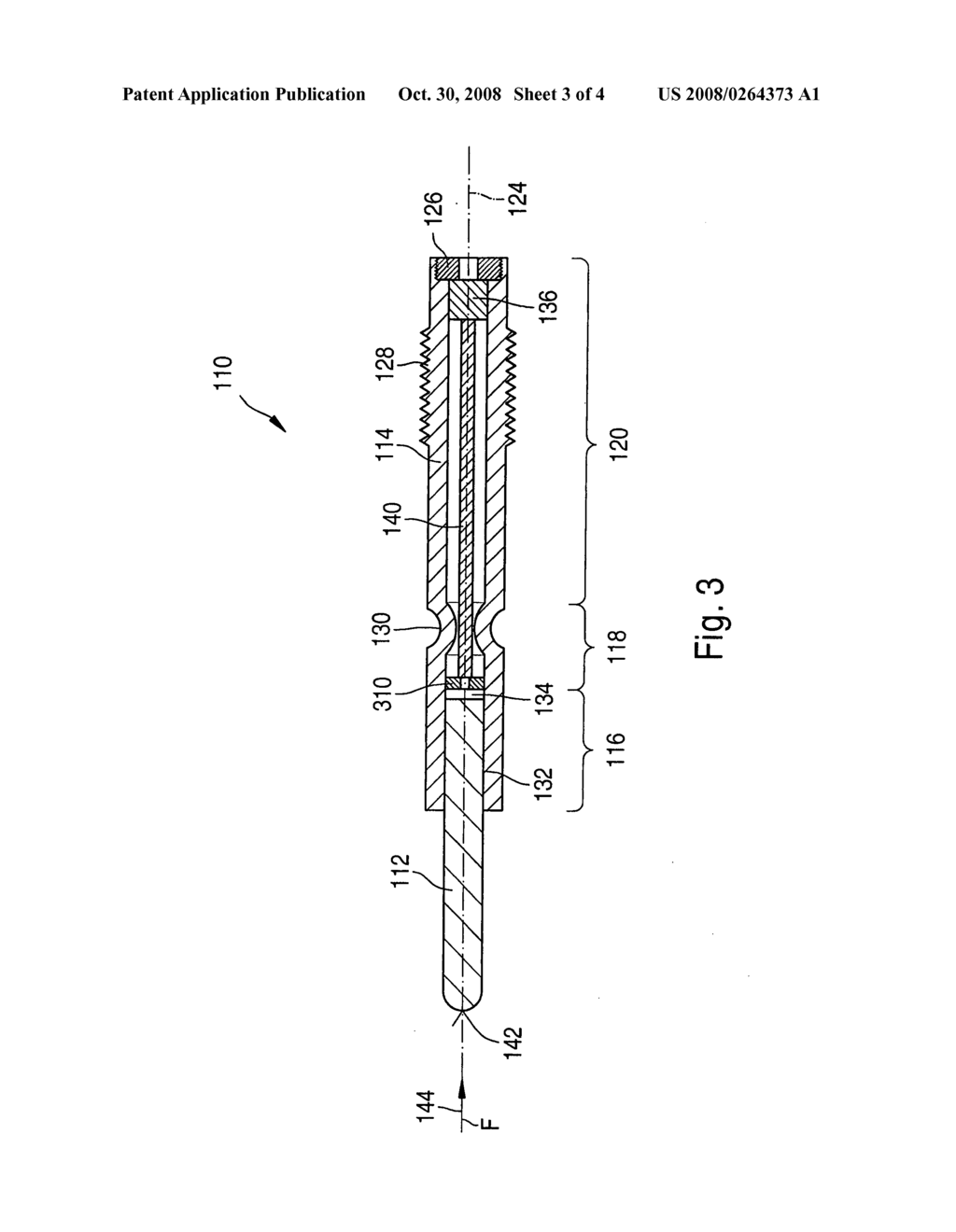 Sheathed Element Glow Plug Having a Combustion Chamber Pressure Sensor - diagram, schematic, and image 04