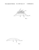 Curved, ergonomic fingernail file in a compact design diagram and image