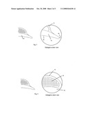 Curved, ergonomic fingernail file in a compact design diagram and image