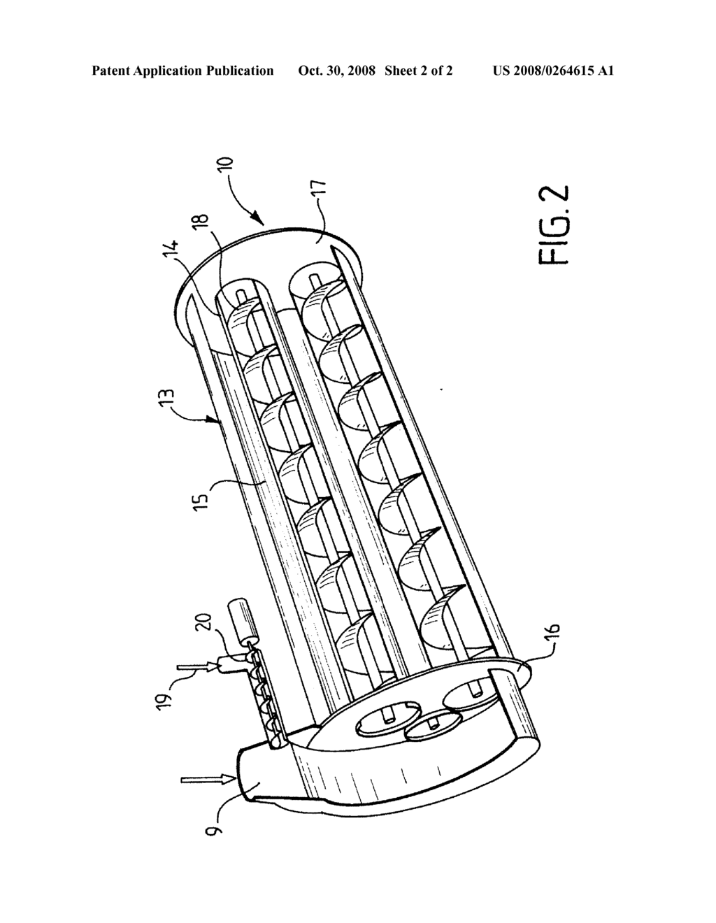 Device for Extracting Heat from Gas and for Recovering Condensates - diagram, schematic, and image 03