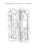 Utility case for vehicle unlocking tools diagram and image