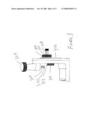 Oil filter inspection device having interchangeable adapters and drive pin assembly having detents diagram and image