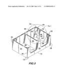 CONTAINER HAVING SLIDING CORNER SUPPORT diagram and image