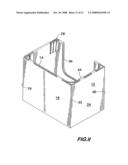 CONTAINER HAVING SLIDING CORNER SUPPORT diagram and image