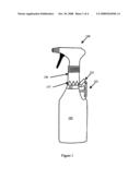 Fluid container with detachable utensil holder diagram and image