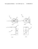 Fluid container with detachable utensil holder diagram and image