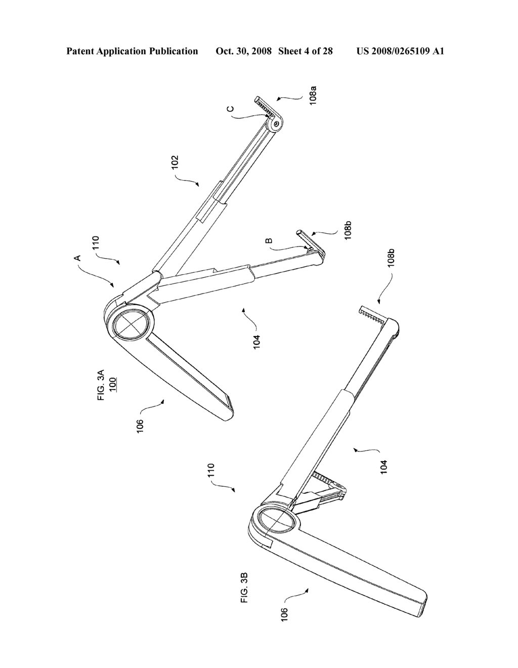 Folding support stand for portable electronic devices - diagram, schematic, and image 05