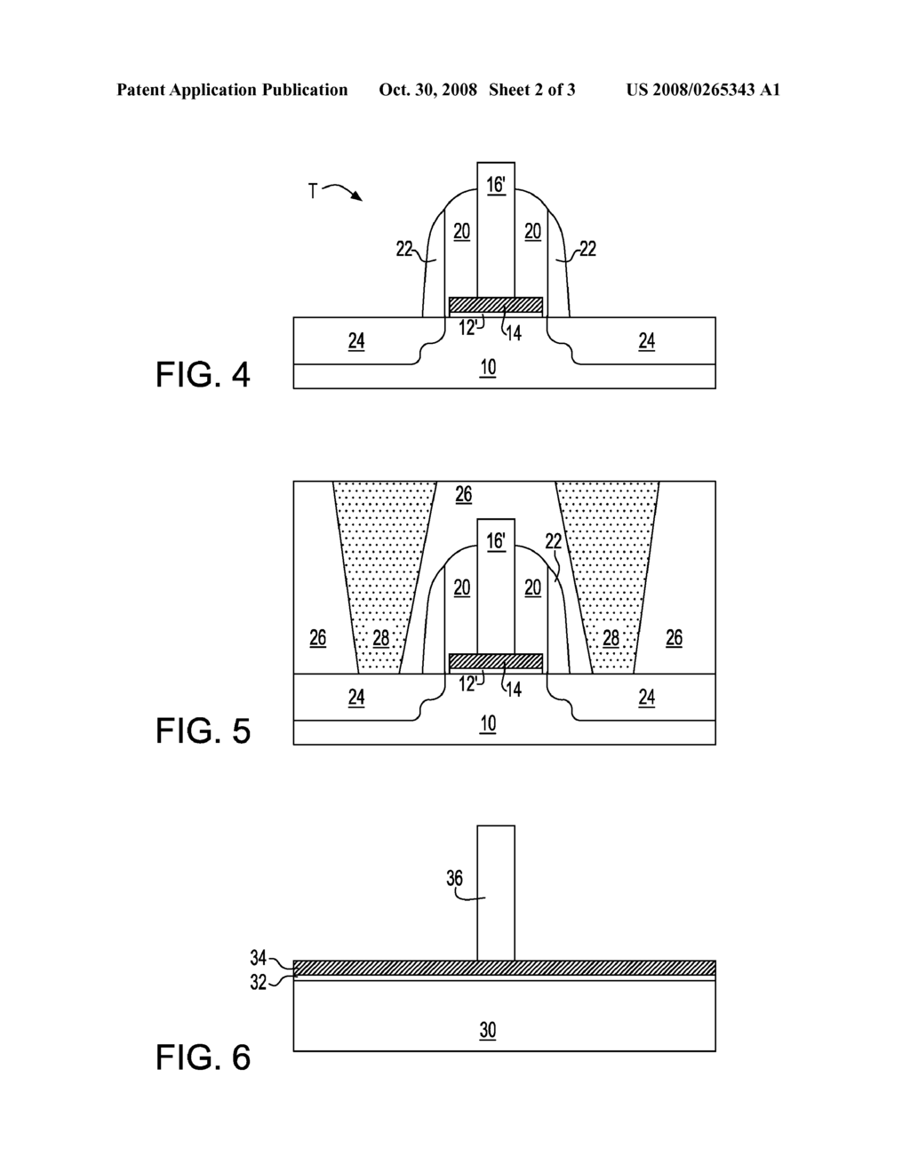 FIELD EFFECT TRANSISTOR WITH INVERTED T SHAPED GATE ELECTRODE AND METHODS FOR FABRICATION THEREOF - diagram, schematic, and image 03