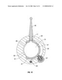 Connection Device for an Underwater Service Line and Associated Mounting and Rov Handle Assemblies diagram and image