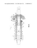 Connection Device for an Underwater Service Line and Associated Mounting and Rov Handle Assemblies diagram and image