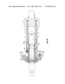 Connection Device for an Underwater Service Line and Associated Mounting and Rov Handle Assemblies diagram and image