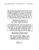 Manufacturing process for a motor stator assembly and structure thereof diagram and image