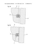 Furniture item having a furniture body diagram and image