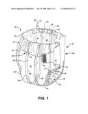 Wetness sensor with audible signal for an absorbent article diagram and image