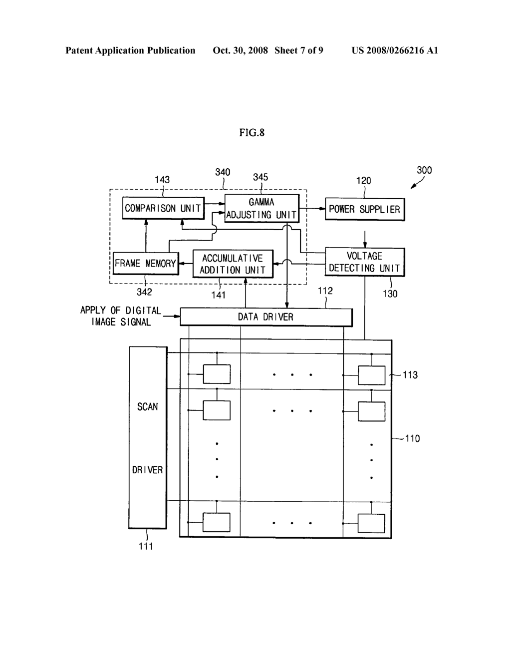 Organic light emitting display and driving method thereof - diagram, schematic, and image 08