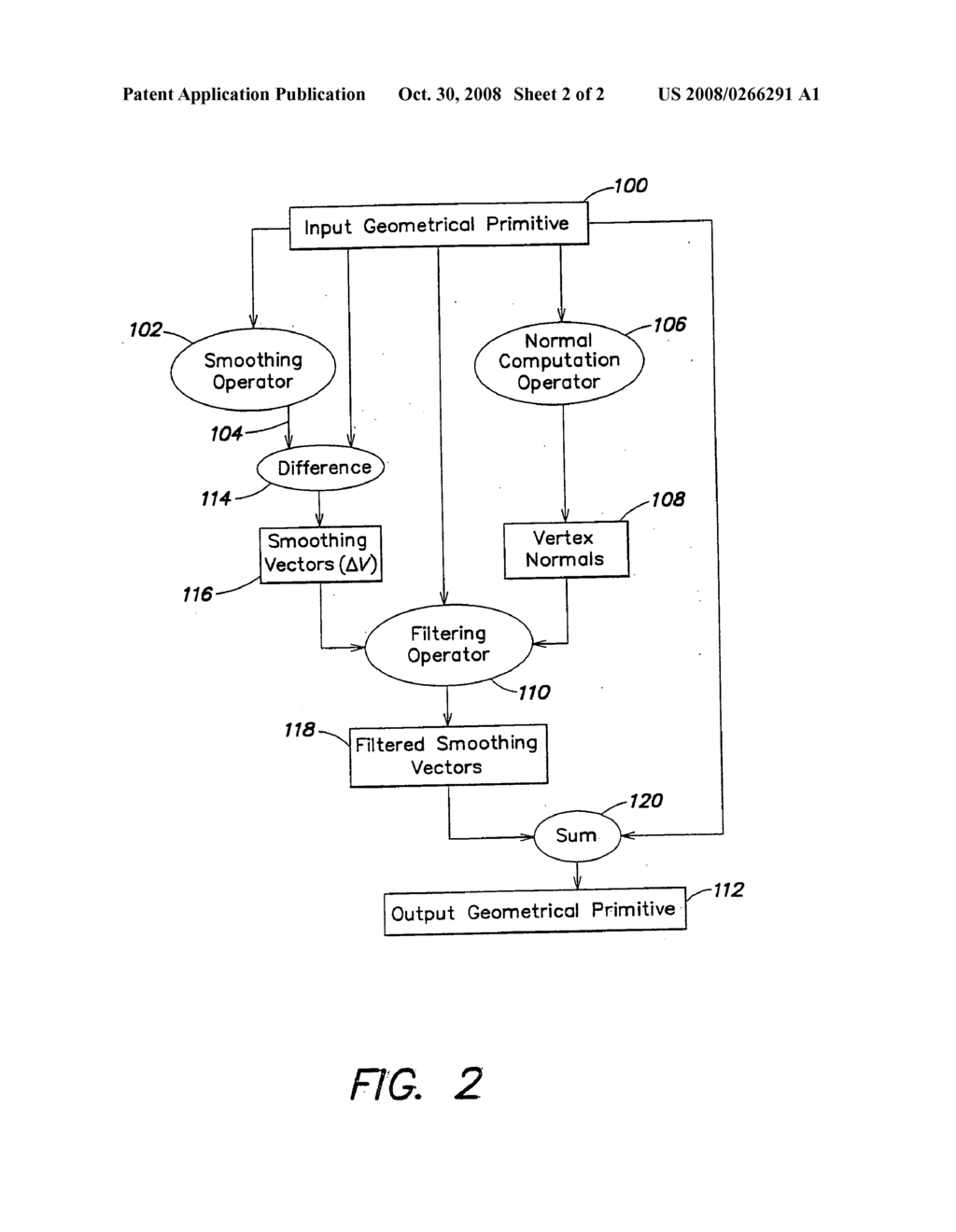 Restricting smoothing operations on a three-dimensional geometric primitive according to a surface normal - diagram, schematic, and image 03