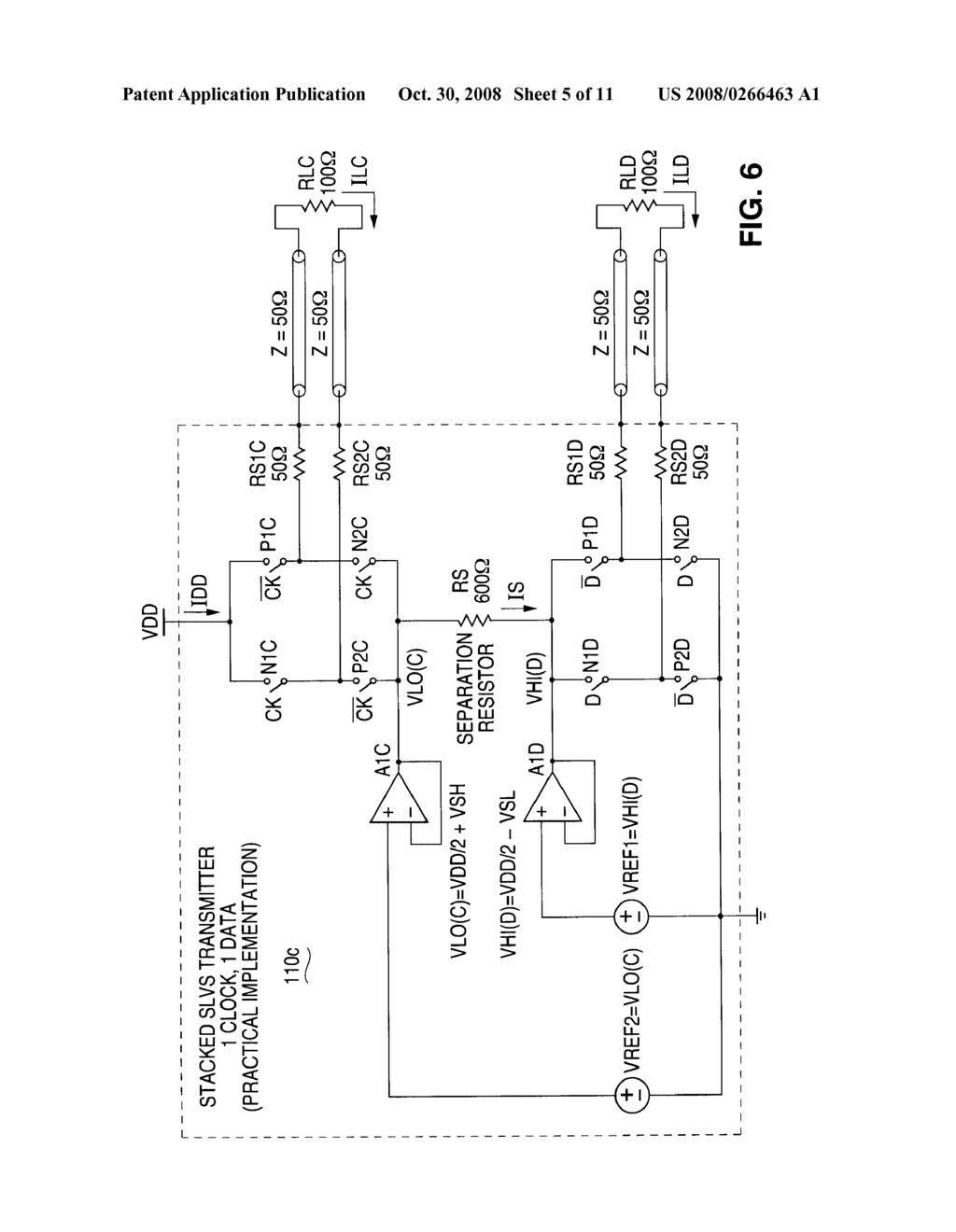 STACKED DIFFERENTIAL SIGNAL TRANSMISSION CIRCUITRY - diagram, schematic, and image 06