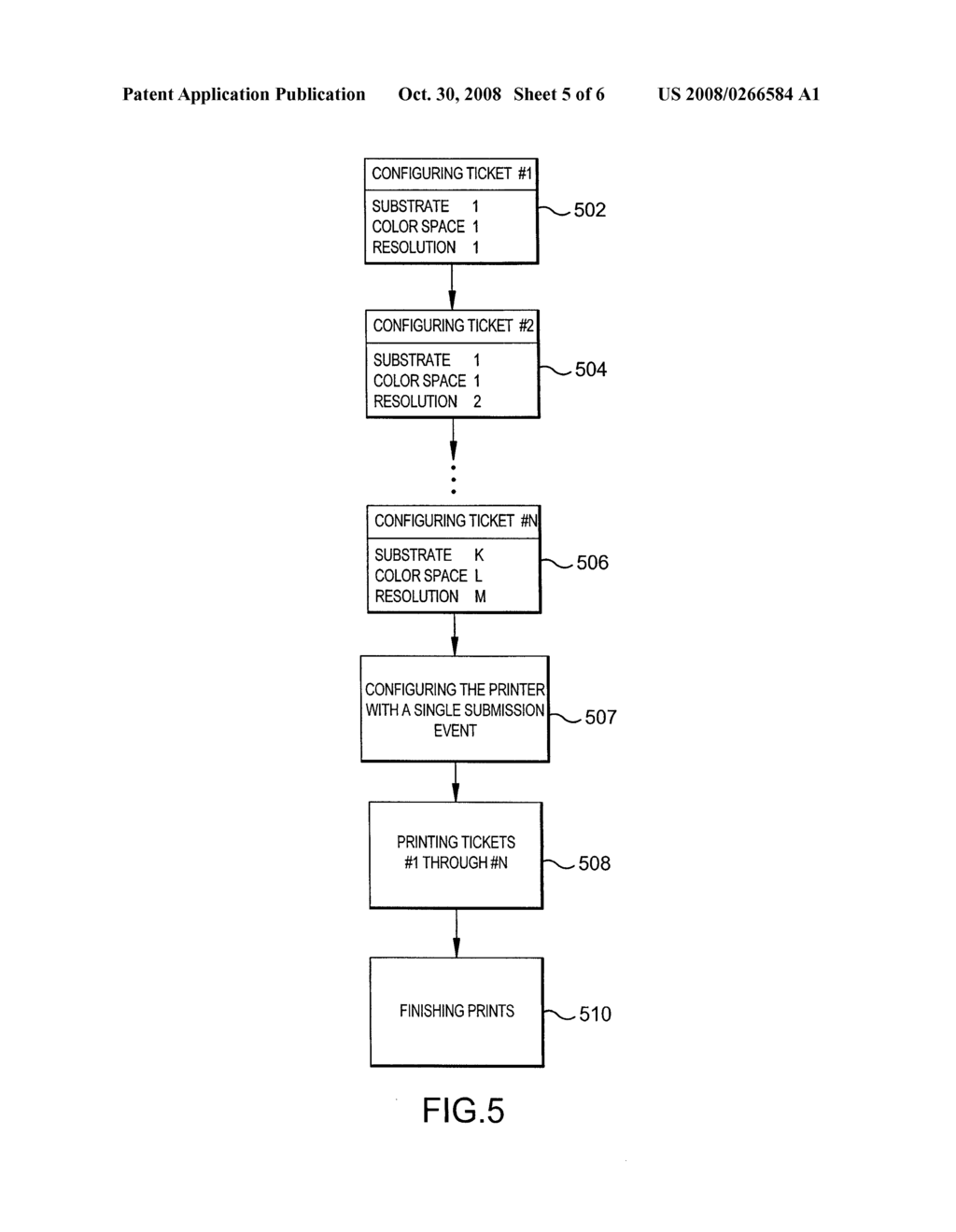 CONFIGURABLE SINGLE SUBMISSION EVENT PRINTER - diagram, schematic, and image 06