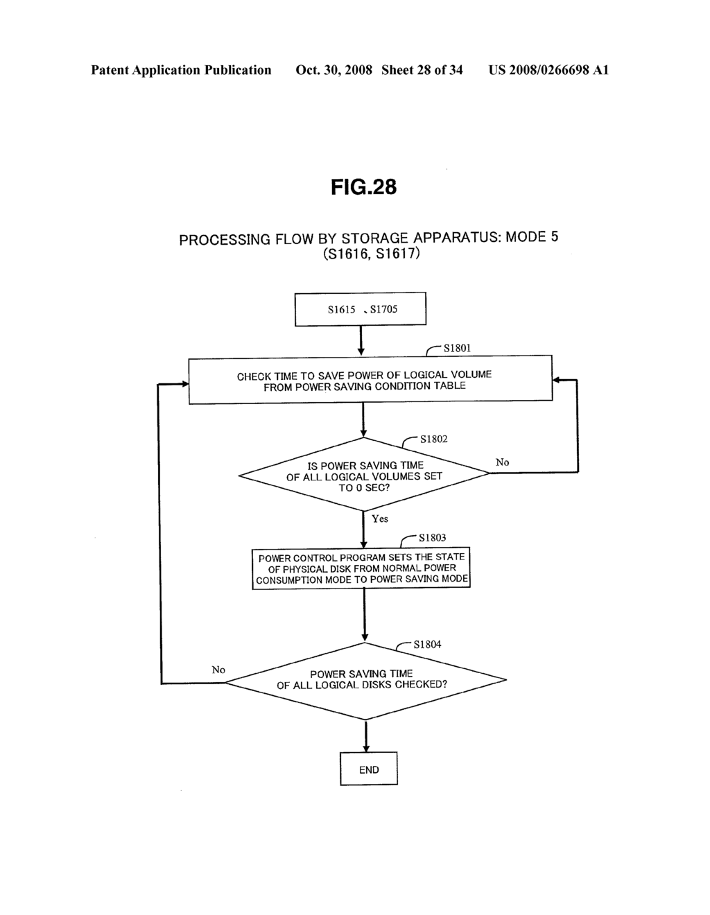 STORAGE APPARATUS AND POWER-SAVING CONTROL METHOD OF STORAGE APPARATUS - diagram, schematic, and image 29