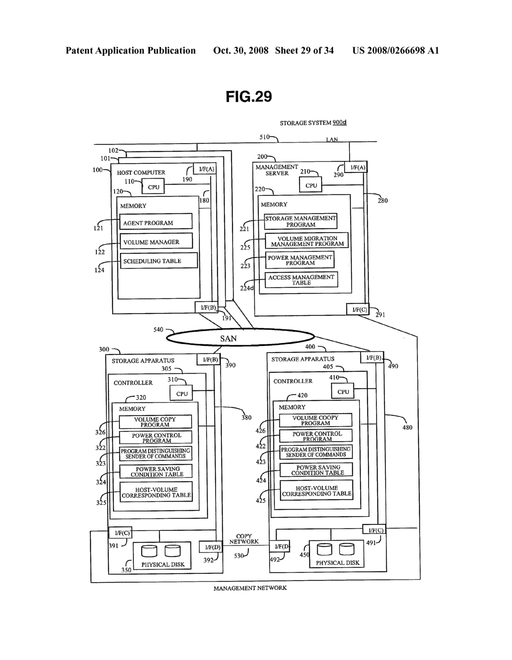 STORAGE APPARATUS AND POWER-SAVING CONTROL METHOD OF STORAGE APPARATUS - diagram, schematic, and image 30