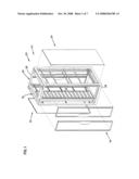 Telecommunication cabinet with airflow ducting diagram and image