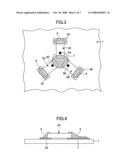 Chip component mounting structure, chip component mounting method, and electronic device diagram and image