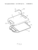 Folder with detachable illumination device diagram and image