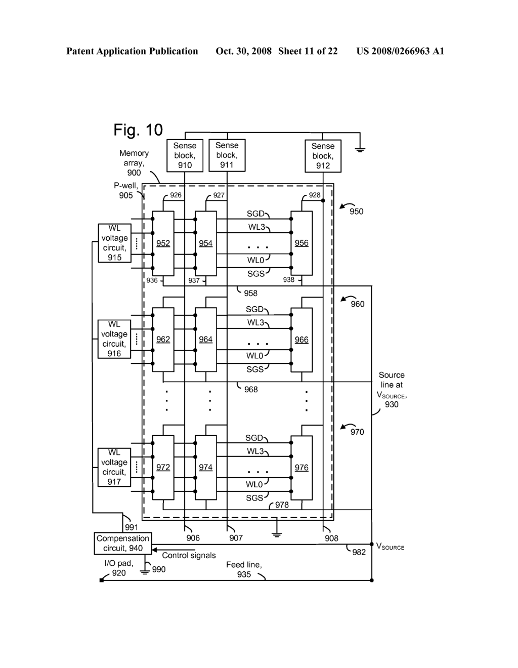 COMPENSATING SOURCE VOLTAGE DROP IN NON-VOLATILE STORAGE - diagram, schematic, and image 12