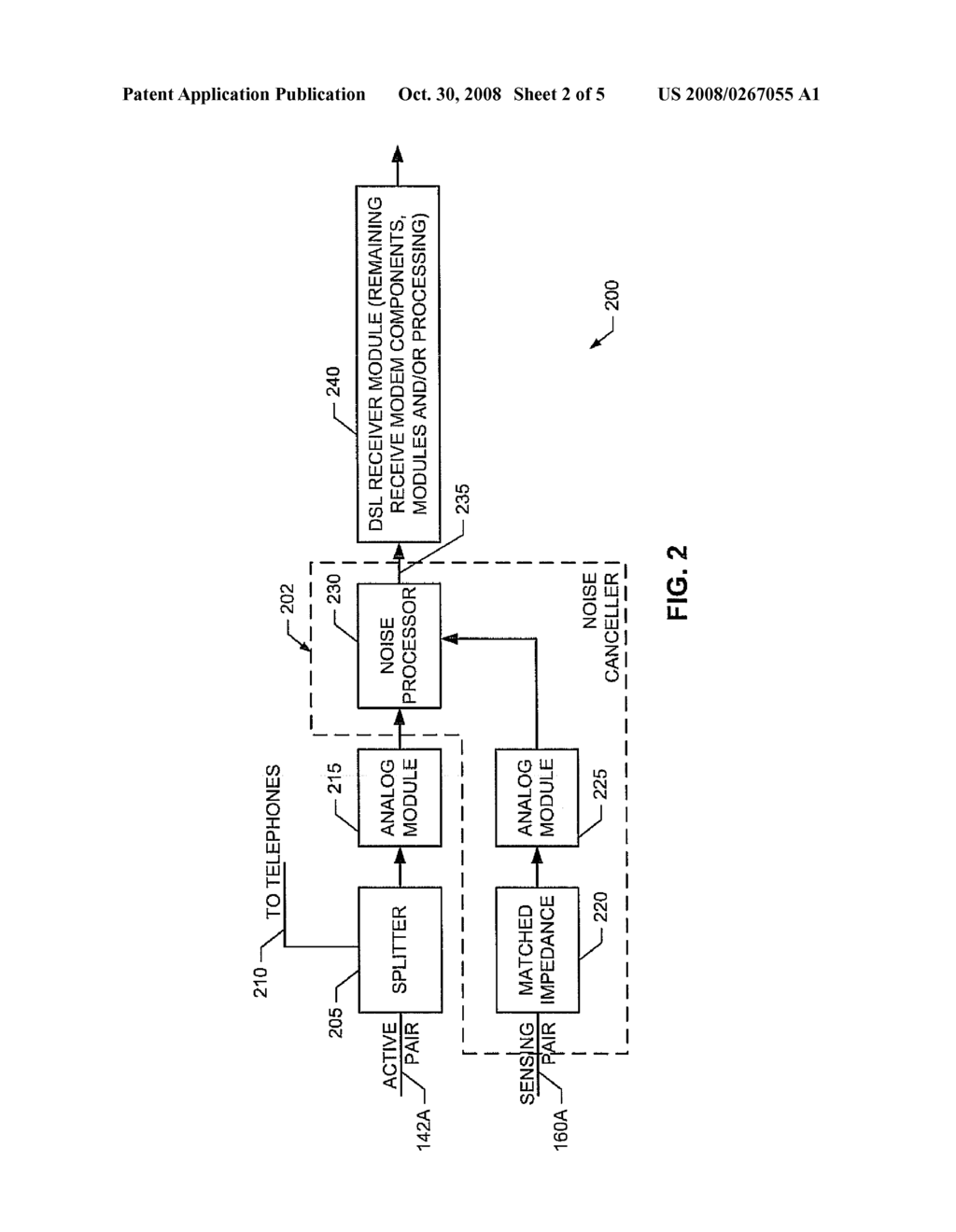 METHODS AND APPARATUS TO CANCEL NOISE USING A COMMON REFERENCE WIRE-PAIR - diagram, schematic, and image 03