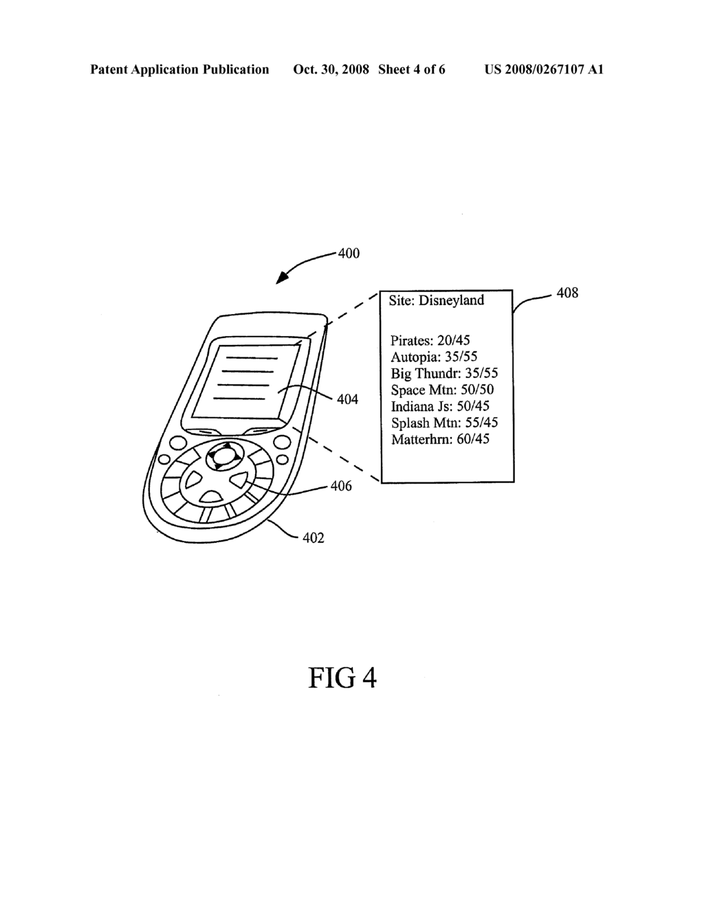 ATTRACTION WAIT-TIME INQUIRY APPARATUS, SYSTEM AND METHOD - diagram, schematic, and image 05