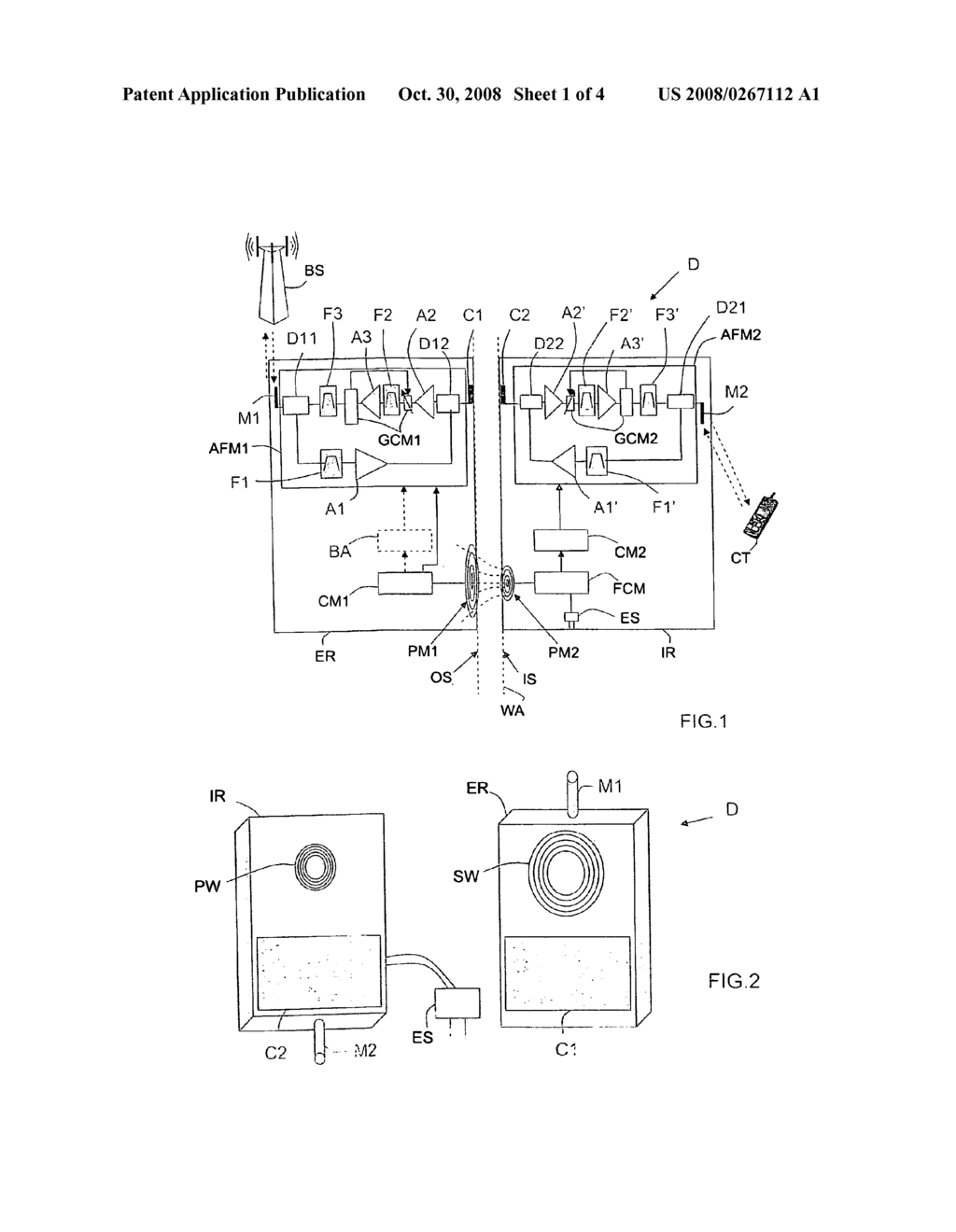 DEVICE FOR REPEATING RF SIGNALS THROUGH ELECTROMAGNETIC COUPLING - diagram, schematic, and image 02