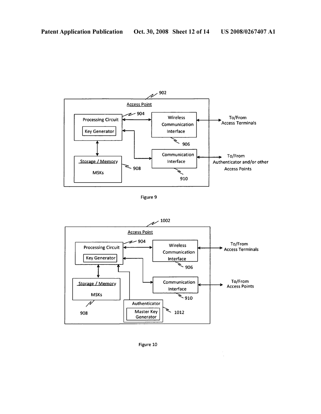 Method and Apparatus for New Key Derivation Upon Handoff in Wireless Networks - diagram, schematic, and image 13