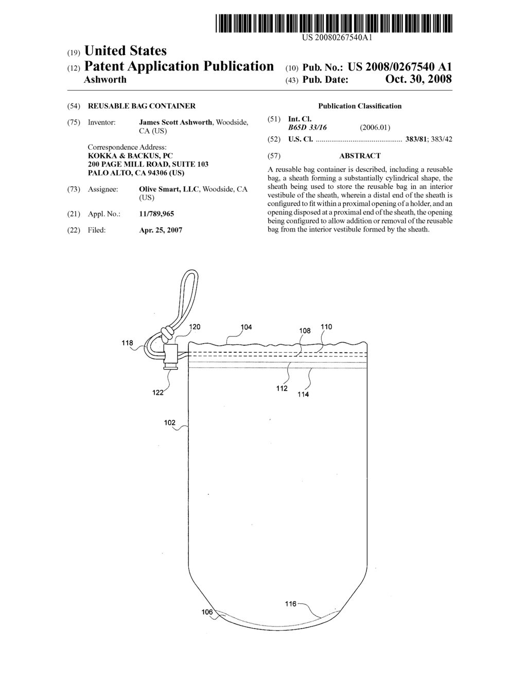 Reusable bag container - diagram, schematic, and image 01