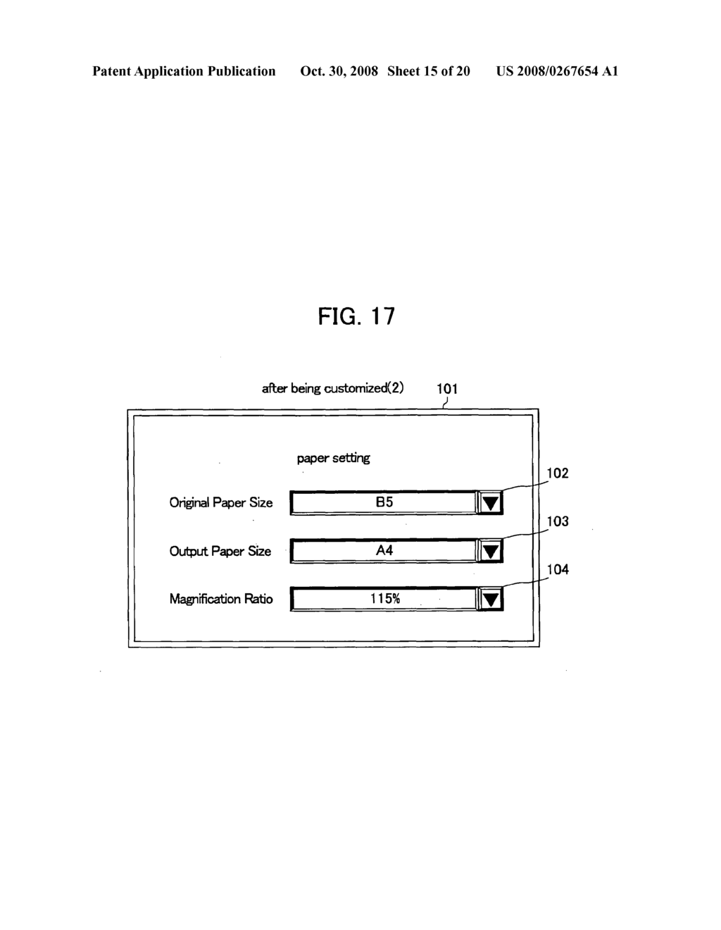 Image-forming apparatus with customizable operation panel settings, method thereof, and recording medium - diagram, schematic, and image 16