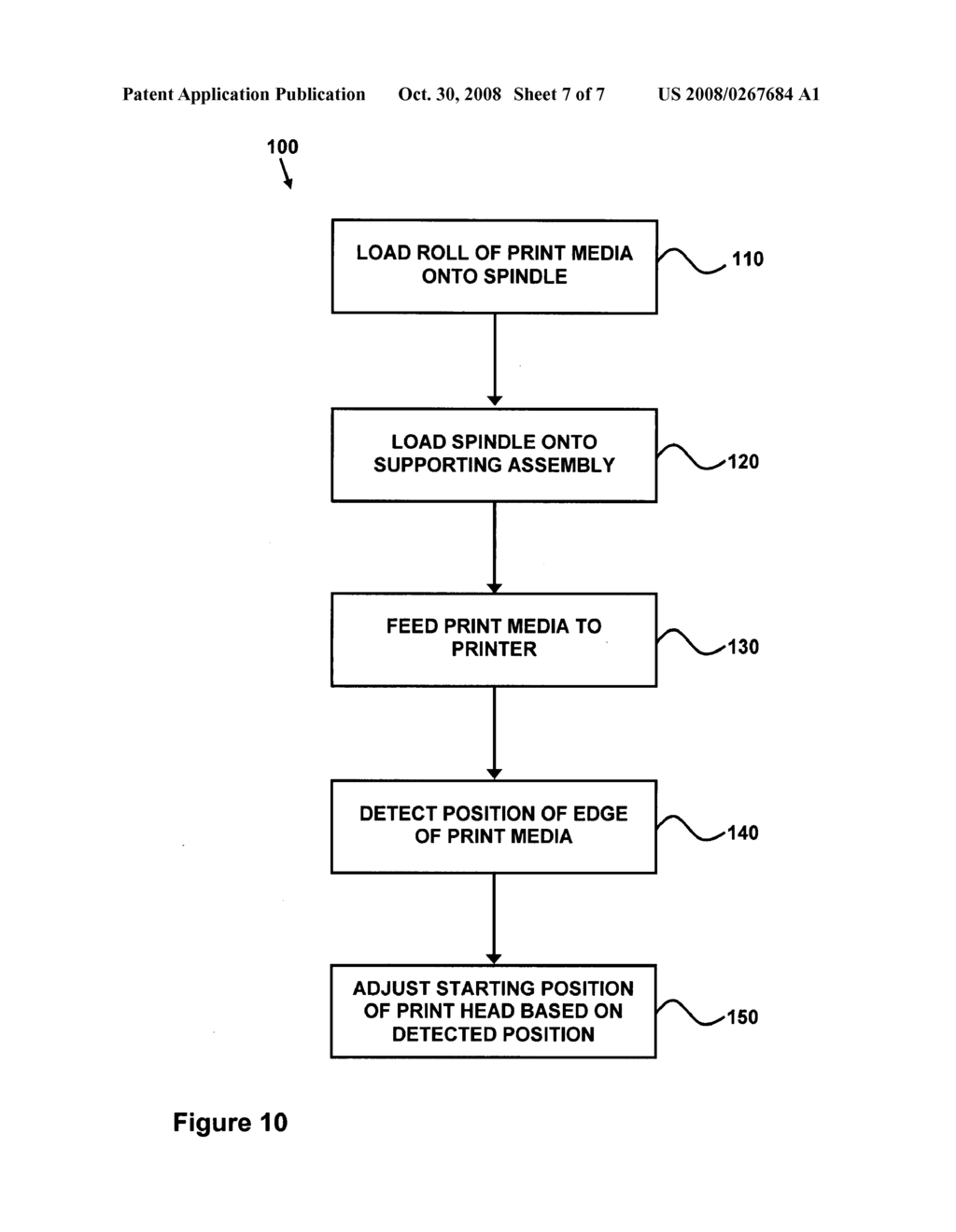 Printing using roll-based print media - diagram, schematic, and image 08