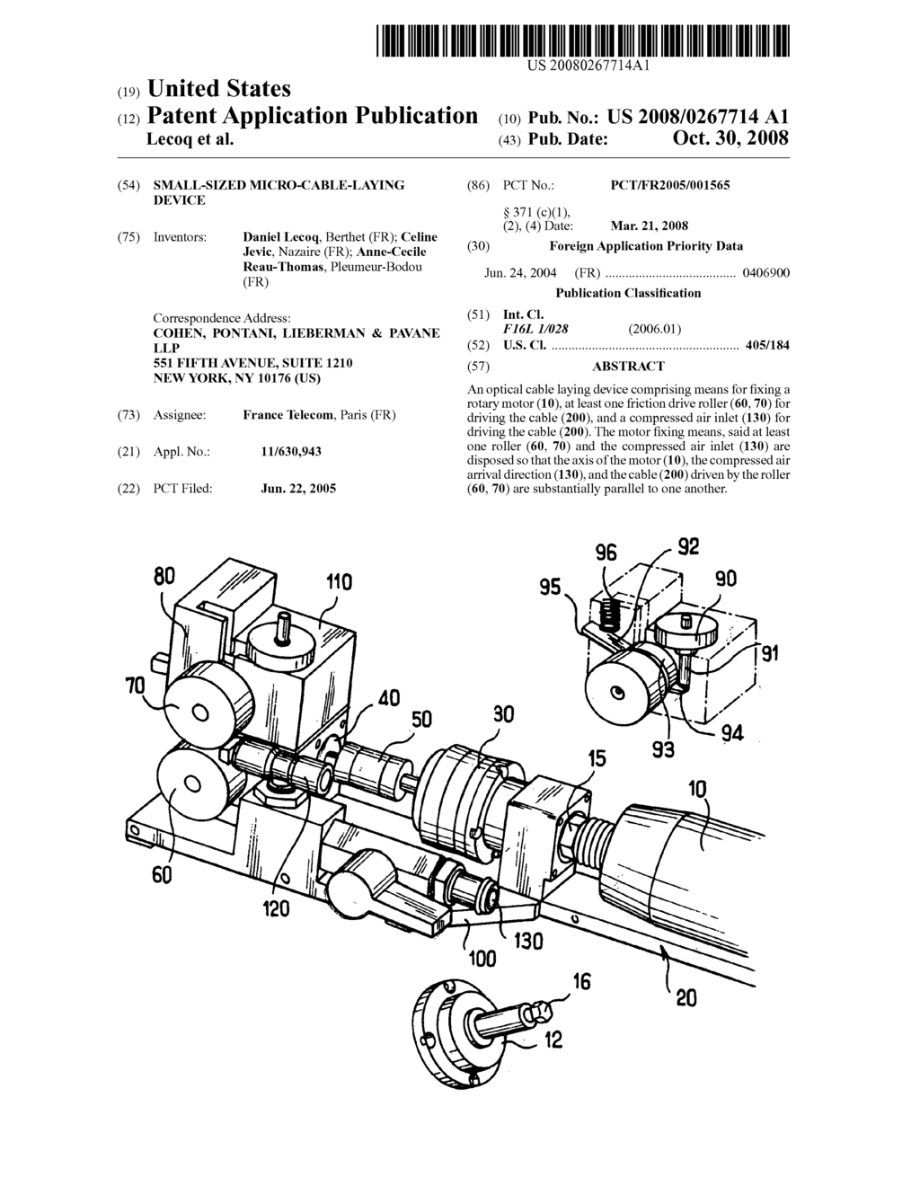 Small-Sized Micro-Cable-Laying Device - diagram, schematic, and image 01