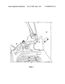 HYDRAULICALLY CUSHIONED BACKHOE BOOM BUMPER AND TRAVEL LIMITER diagram and image