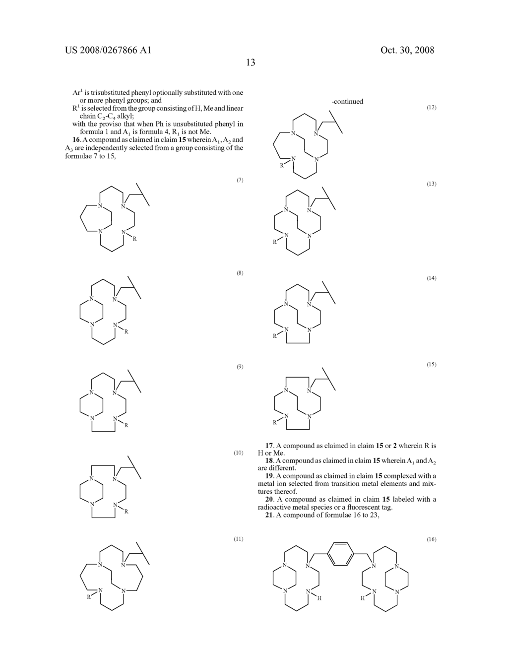 Novel Antiviral Macrocycle Derivatives and Metal Complexes, Incorporating Bridged Macrocycles - diagram, schematic, and image 14