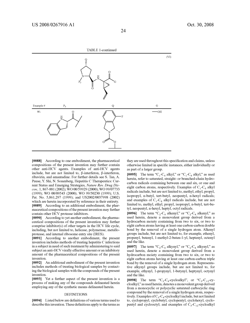 CYCLIC P3 TRIPEPTIDE HEPATITIS C SERINE PROTEASE INHIBITORS - diagram, schematic, and image 25